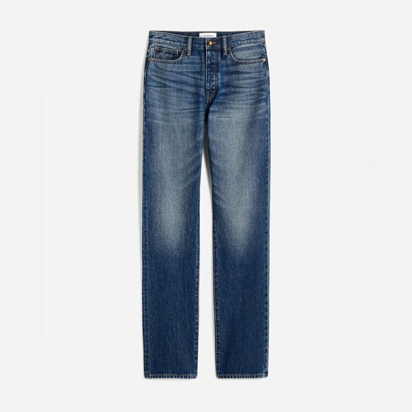 Madewell X Alexa Chung for Madewell High-Rise Straight Jean in Allendale Wash - Picture 5 of 13